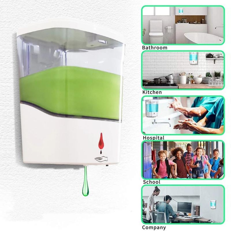 Hand Wall Mounted Dispenser Bathroom Automatic Liquid Soap Dispenser