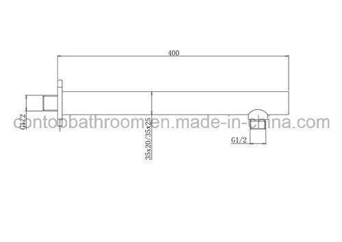 Australia Standard Bathroom Round Shower Arm with Brass SA402