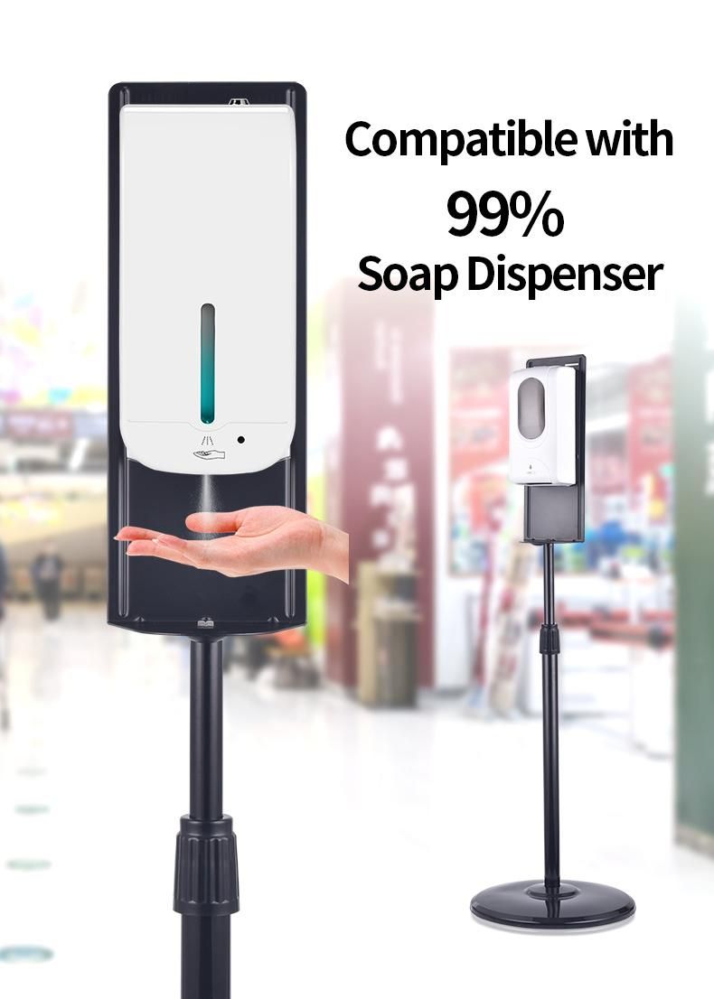 1000ml Smart Spray Floor Touchless Thermometer Gel Liquid Soap Dispenser Stand