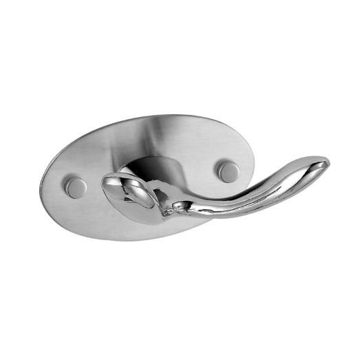 Wall Mounted Double Towel Hook for Bathroom Shower Kitchen