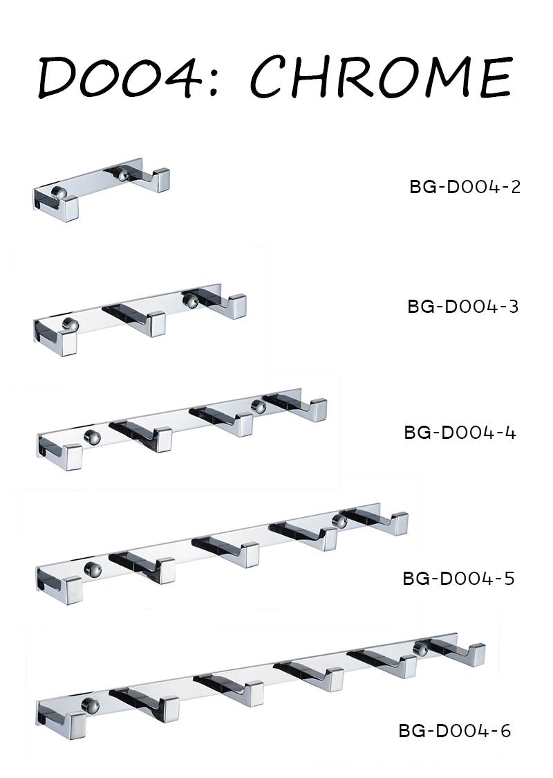 Bathroom Accessories Sanitary Ware 4 Piece Hook Bg-D004-4