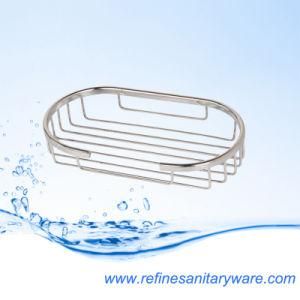 Chrome Plated Bathroom Basket in Stainless Steel (RA-027J)