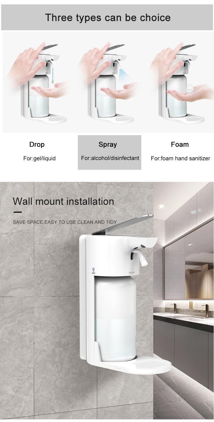 Saige New 1200ml High Quality Wall Mount Manual Foam Soap Dispenser