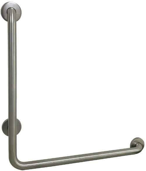 L-Shaped Grab Rail Stainless Steel Safety Disabled Grab Bar for Bathtubs and Shower