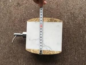 Carrara White Marble Lotion Dispenser