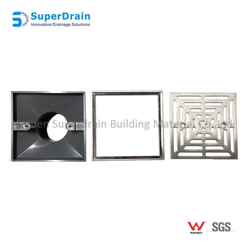 Stainless Steel 304 Floor Drain with Floor Flange Base