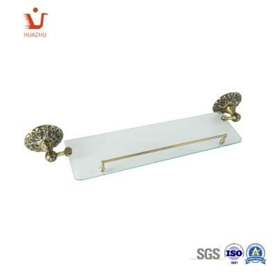 Hot Sale Wall Mount Chromed Glass Shelf Bathroom Accessories