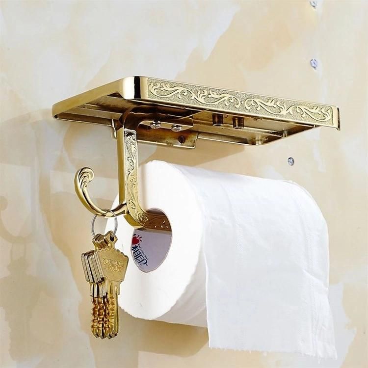 Brass Material Wall Mounted Bathroom Accessories Set, Bathroom Hardware Set