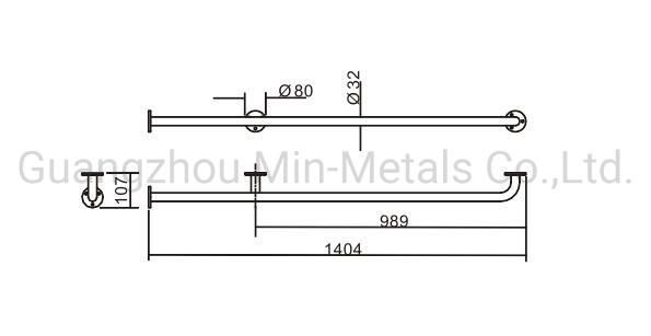 S. S. Long Handrail Safe Grab Bar for Disabled Mx-HD921