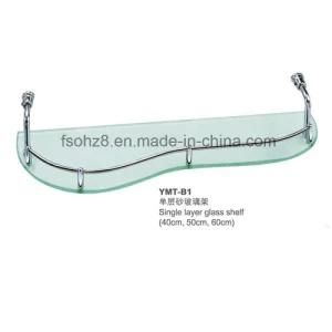 Single Layer Stainless Steel Glass Shelf for Bathroom (YMT-B1)