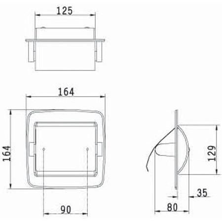 Td-232A Stainless Steel Recessed Toilet Tissue Paper Holder