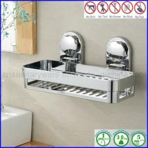 Chromed Plated Finish Air Vacuum Bathroom Bracket with Suction Cup