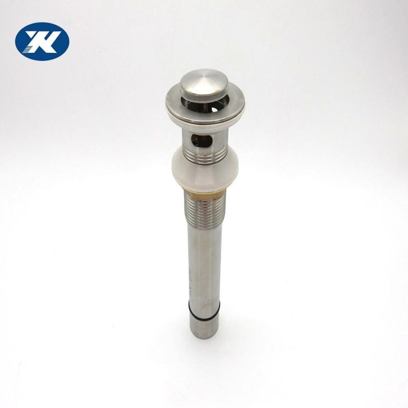 Stopper Sink Pop up Water Waste Brass Drain Pump Washbasin Faucet Drain with Overflow