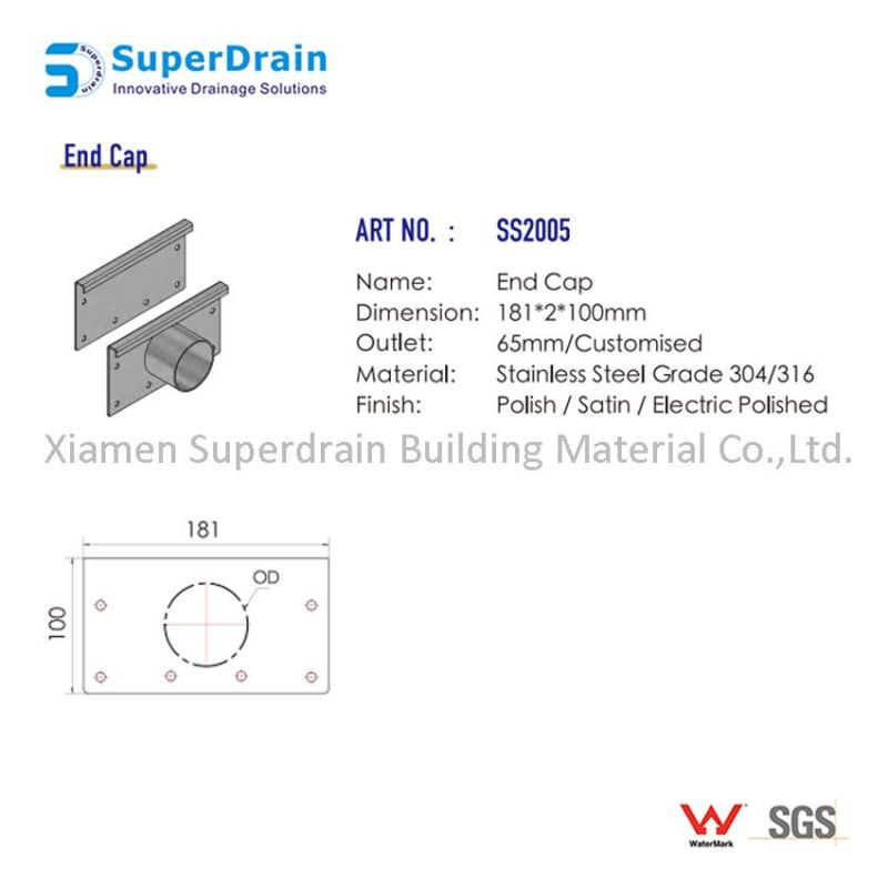 Stainless Steel Kitchen Gutter Drain System
