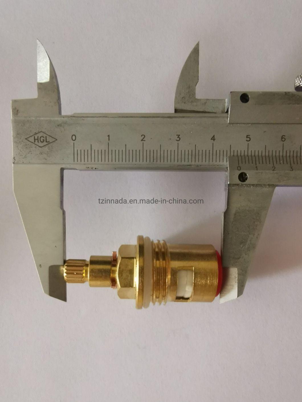 Bathroom Brass Valve Faucet Cartridge, Ceramic Valve Cartridge for Taps