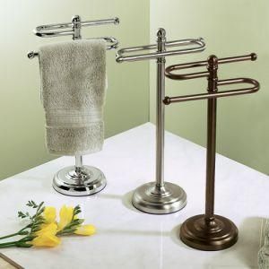 Simple Freestanding 2 PCS Towel Holder Rack