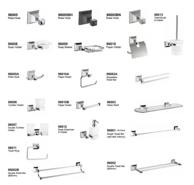 Bathroom Accessory Sets Grab Bar with Basket Tissue Holder Cheap Sample Available Chrome Hotel Washroom Toilet Accessories 6 Piece Bathroom Accessories