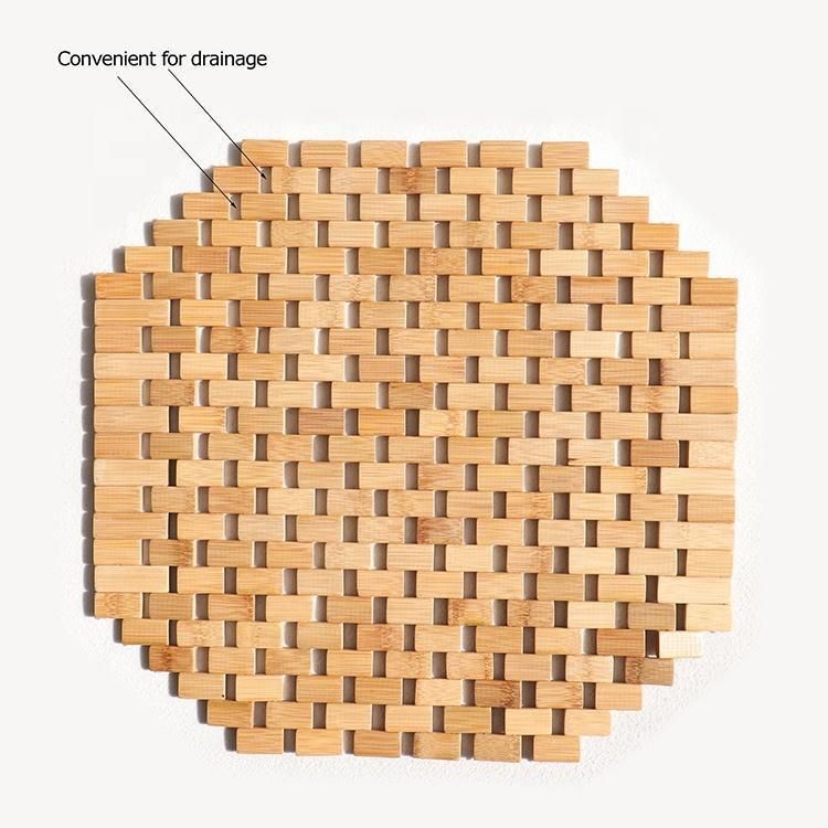Amazon Hot Selling Customized High Quality Natural Synthetic Wood Mat Bathroom Bamboo Mat