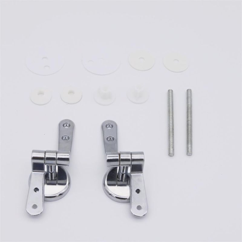 Universial Size Zinc Alloy Toilet Seat Lid Cover Hinge Replacement with Bolts Screw and Nuts