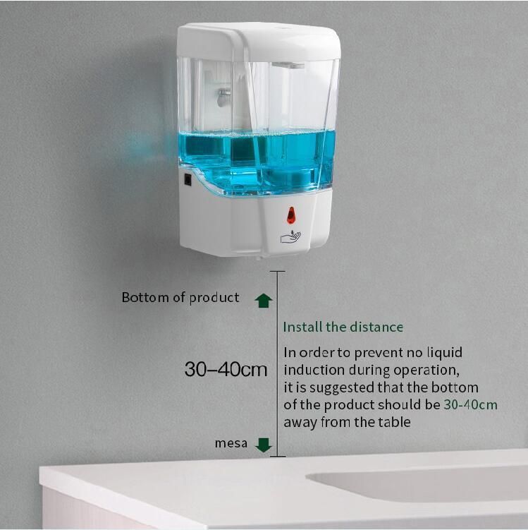 Large Capacity 700ml Wall Mount Touchless Automatic Liquid Soap Dispenser Lotion Dispenser