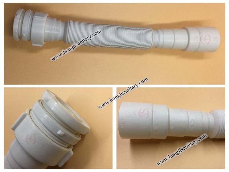 51007 Gray Extensible Siphon Tube for Basin Drainer, Sink Waste