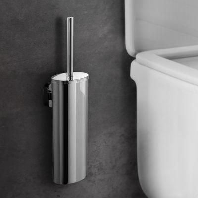 304 Stainless Steel Wall Mounted Long Handle Toilet Brush Holder for Bathroom