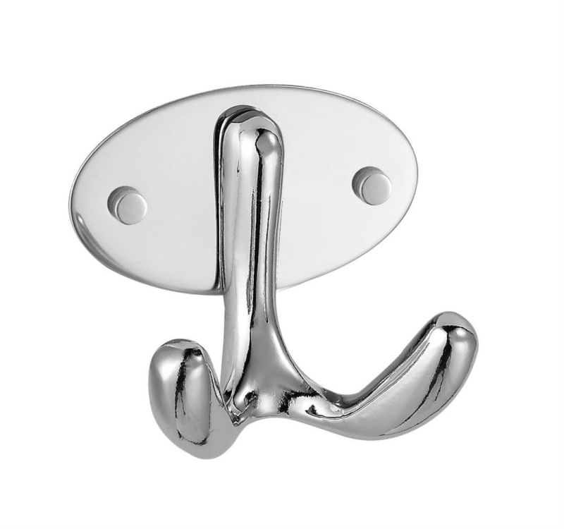 SUS304 Stainless Steel Wall Mount Double Robe Hook