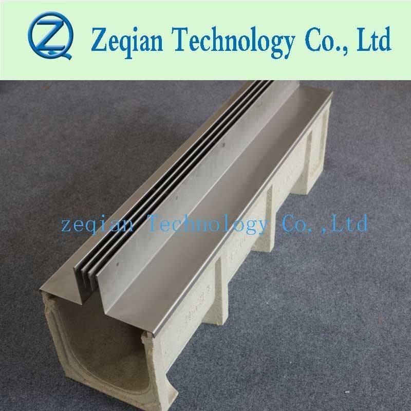 Galvanize Steel Slotted Polymer Edge Drainage Trench Channel for Rain Water