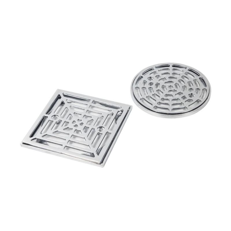 Zinc Alloy Polished Chrome 4" Round Shower Drain