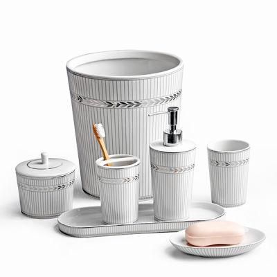 Fine Porcelain Luxury Ceramic Bathroom Accessories Set