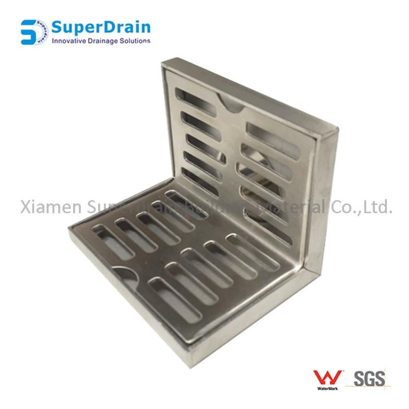 China Factory Anti Cockroach Trap Decorative Stainless Steel 304 316 Floor Drains Grate