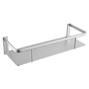 Luolin Bathroom Shower Shelf Aluminum 1 Tier Corner Rack Shelf Shower Caddy Rectangle Organizer, Anodized 927135A-6