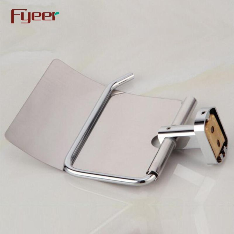 Fyeer Bathroom Accessory Brass Toilet Paper Holder