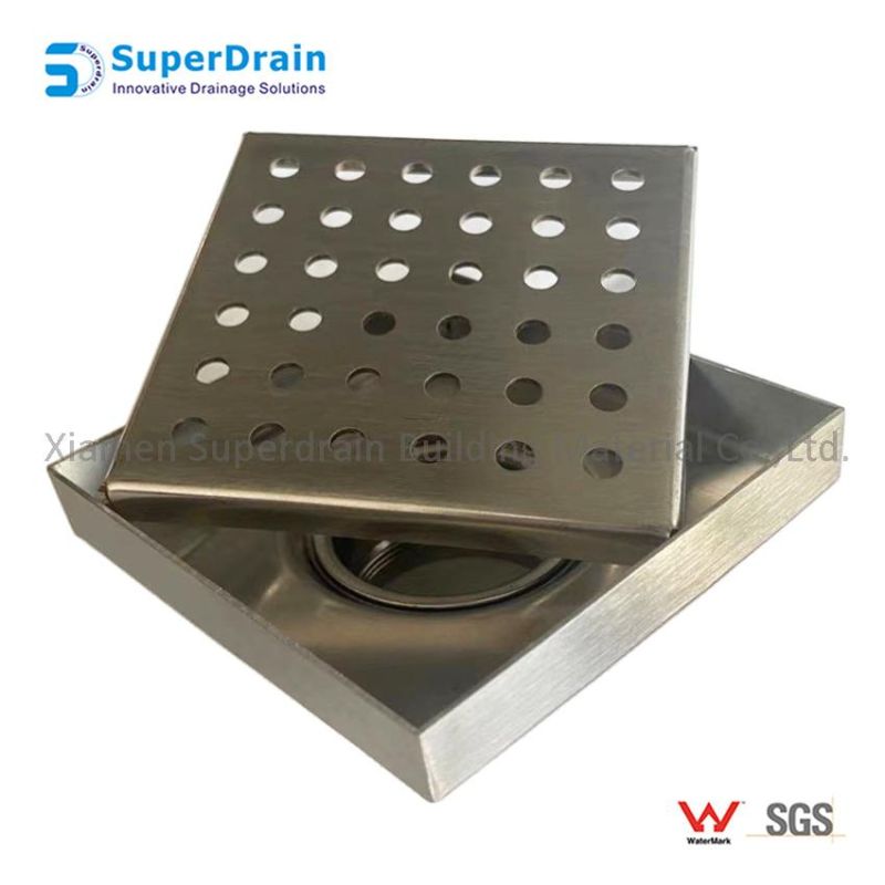 Factory Wholesale Kitchen Stainless Steel Square Floor Drain with Filter