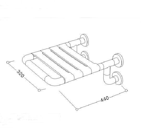 Lw-Bc-B Foldable Nylon Bathroom Chair