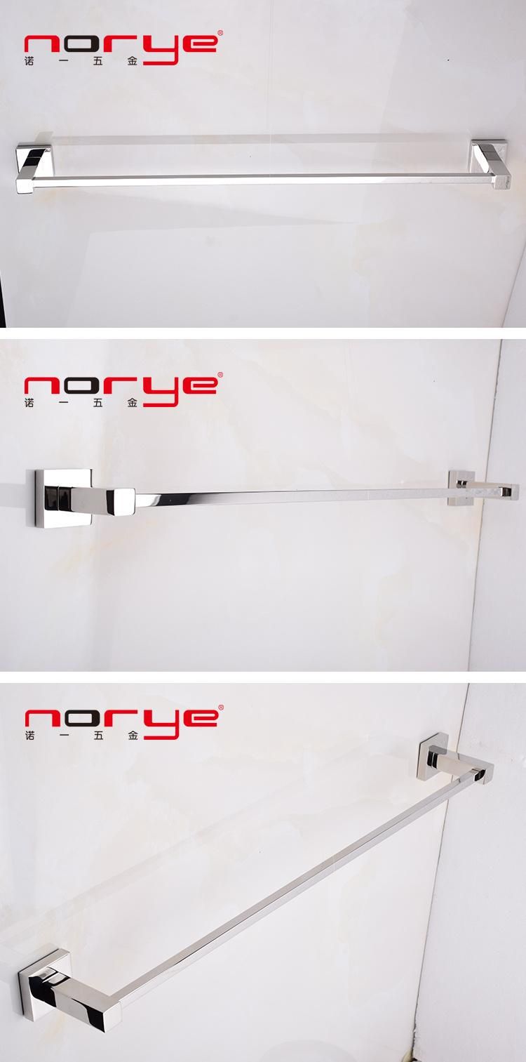 Norye Customized Bathroom Series Single Bar Towel Rail Wall Hanging Mounted Towel Bar