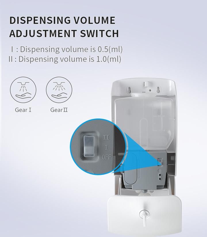 Hot Selling Hand Free Wall Mounted Automatic Hand Sanitizer Spray Alcohol Dispenser