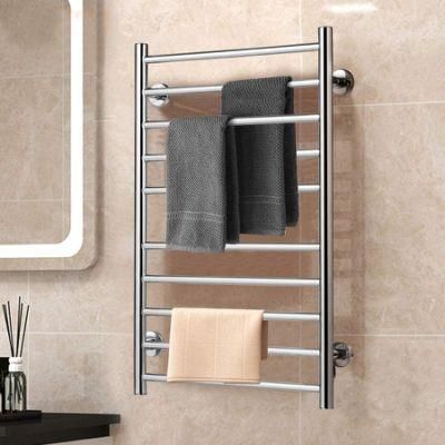 Heated Towel Warmer Stainless Steel 304 Electric10 Bars Drying Rail