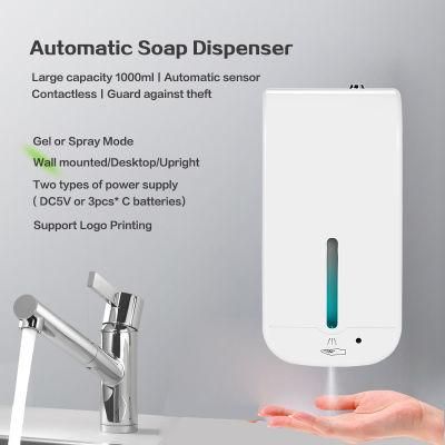2022 Soap Dispenser 1000ml Automatic Dispenser Sensor Dispenser Custom Logo