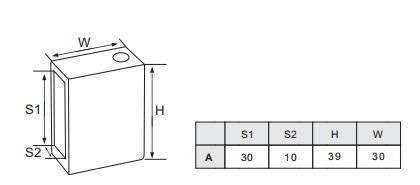 Stainless Steel 10*30mm Rectangle Tube to Wall Mounted Connector for Glass Fitting with Adjustable Function