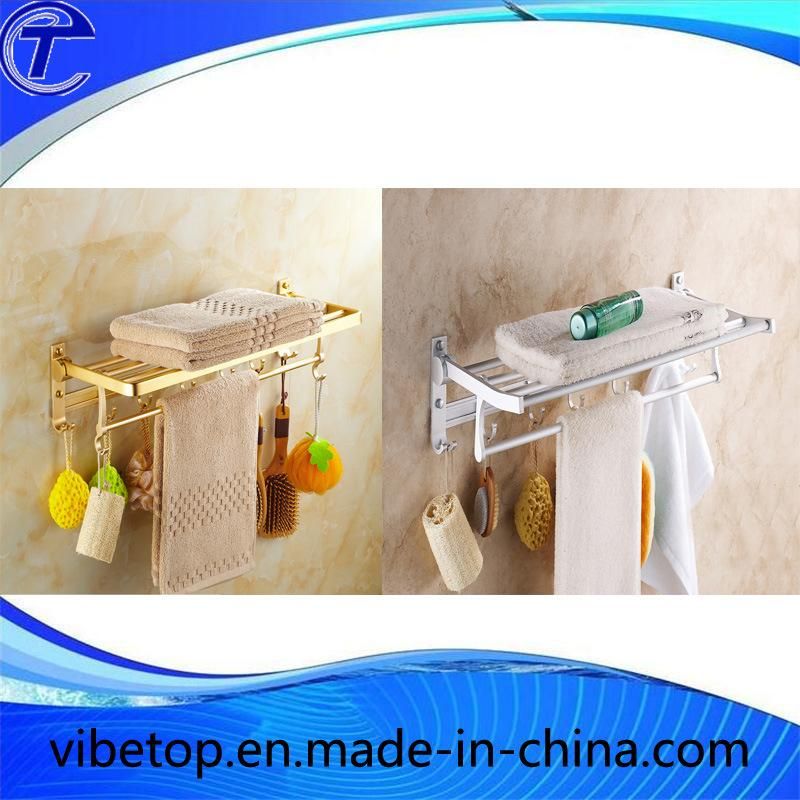 Double Pole Space Aluminium Towel Rack Tr-033