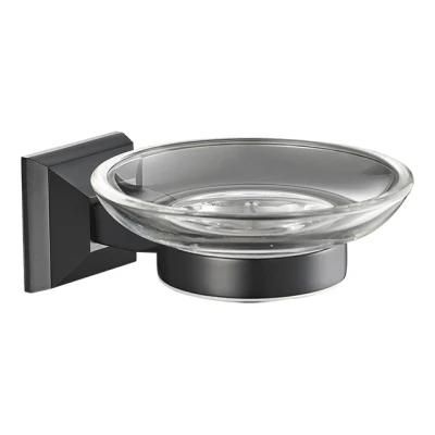 Wall Mounted Black Bathroom Accessories Soap Dish Holder (NC7045)