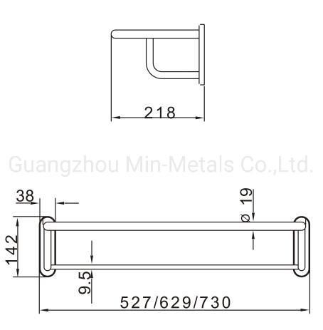 Stainless Steel Double Towel Rack H Style Mx-Tr06-112