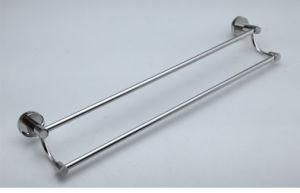 High Quality Round Design Stainless Steel Double Towel Bar for Bathroom