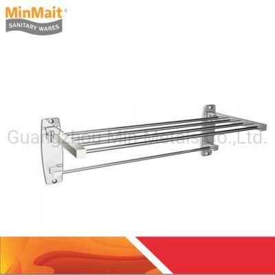 Stainless Steel Double Foldaway Square Roll Towel Rack Mx-Tr08-109A