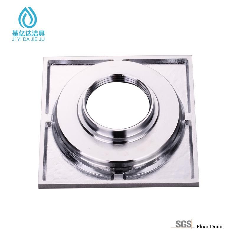 Plastic Tee Pipe Square Shape Brass Durable Floor Drain