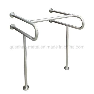 Popular SS304 Bathroom Wash Basin Handrail Washroom Grab Bar for Elderly