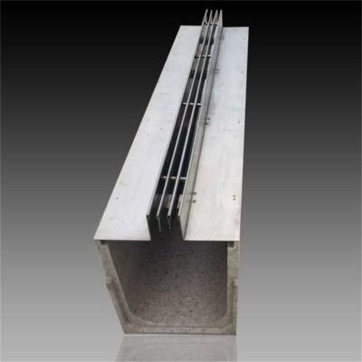 Custom Stainless Steel Grating Drainage Cover Polymer Concrete Drainage Channel