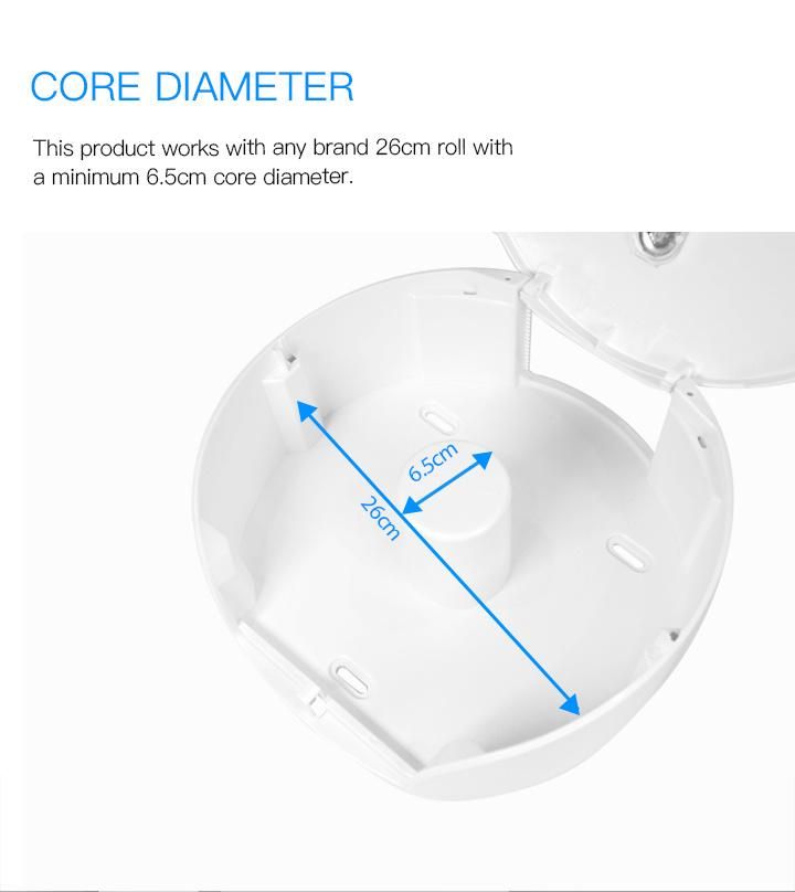 Plastic Toilet Jumbo Roll Tissue Paper Dispenser