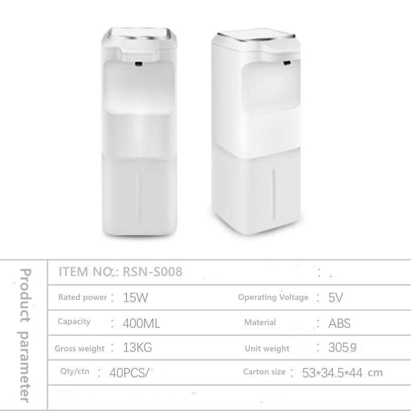 350ml Capacity Sensor USB Rechargeable or Dry Battery Hand Soapdispenser Automatic Soap Foam Dispenser